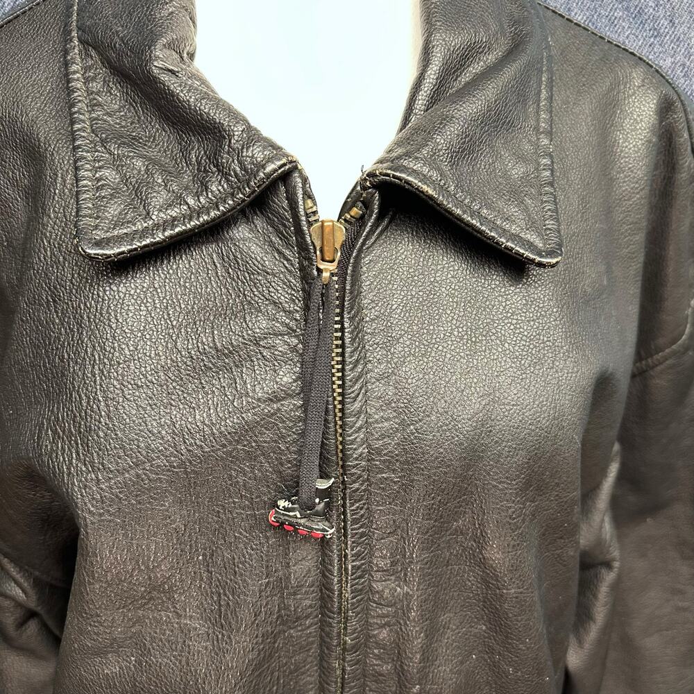 Vintage Stone Rockers Men’s Leather Jacket - Black, Size XXL - Picture 4 of 7